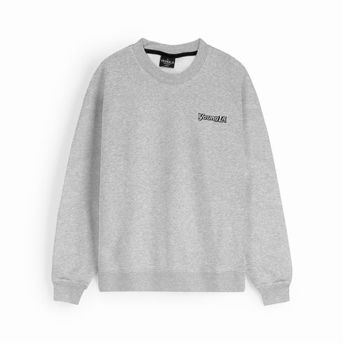 Young L.A Embroidered Grey Sweatshirt